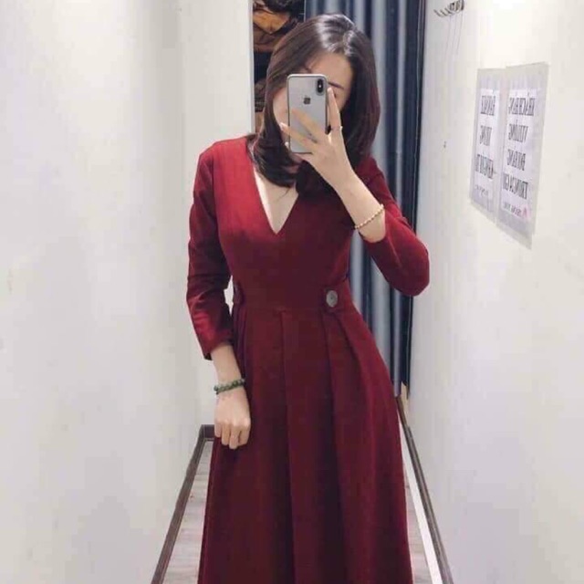 VÁY ZARA ĐỎ ĐÔ NEWTAG