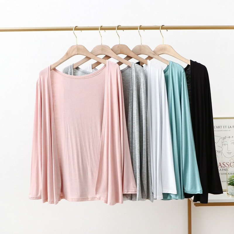 Áo Khoác cardigan Trơn Tay Dài Dáng Rộng plus Size Cho Nữ