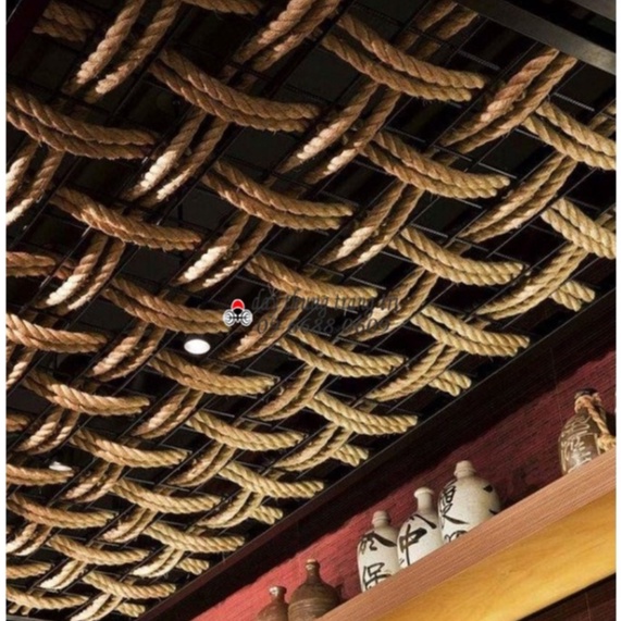 Dây thừng 14mm, dài 5m, dây thừng trang trí, dây thừng decor, đồ cào móng mèo, handmade, dây day, 14 ly, giường treo