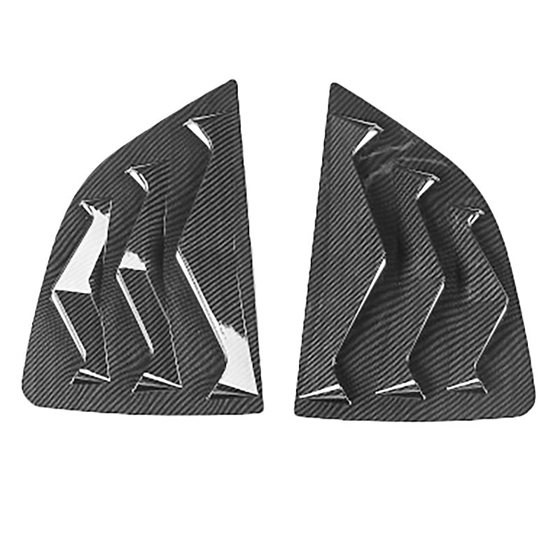 Carbon Fiber Car Side Vent Window Louver Shutter Covers Trim for Honda Fit Jazz 2015-2019 Window Louvers Scoop Cover