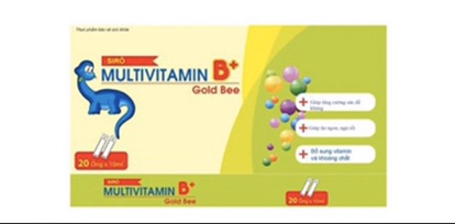 Siro bổ Multivitamin B+ Goldbee ( hộp 20 ống)