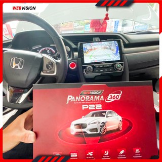 Màn hình Webvision Panorama P22, màn hình DVD Android liền camera 360 độ, 32gb ROM