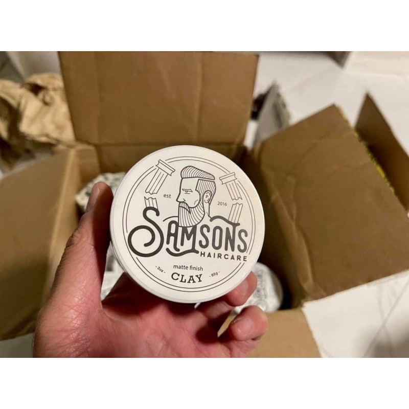Sáp vuốt tóc Samsons Haircare Matte Finish Clay/ Clay Pomade 85g