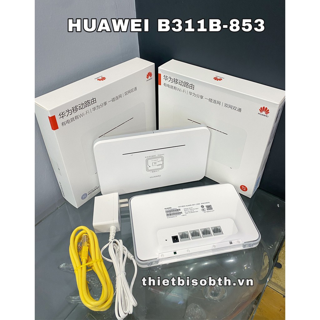 Bộ Phát Wifi 4G không dây HuaweiB311B/ B593... Tốc Độ 4G 150Mbps Hỗ Trợ 32 Users