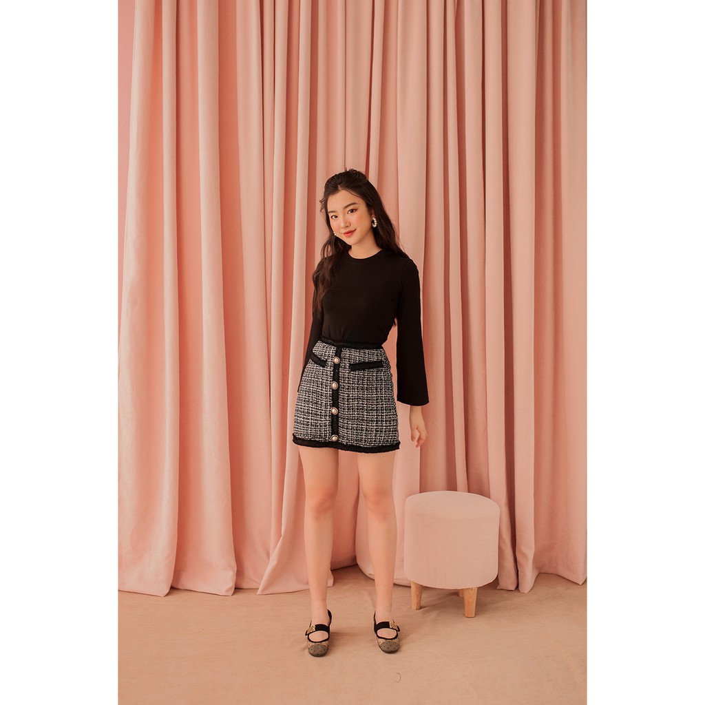 Naked By V - Áo thun dài tay basic Long Sleeves Tee