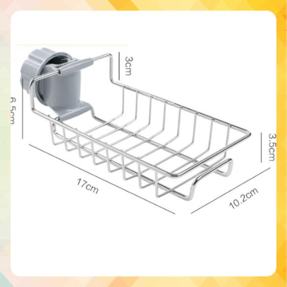 [Đồ Gia Dụng] Kệ gắn vòi bồn rửa bát cao cấp, Kệ Đựng Đồ Rửa Chén Gắn Vòi Tiện Lợi