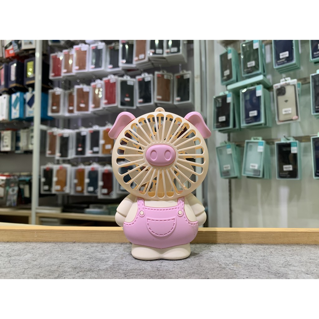 Quạt Tích Điện Mini cầm Tay Cute Fan Lovely Cat Hoạt Hình Quạt Liên Tục Hơn 1 Giờ Cho Bé