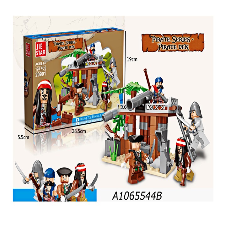 Lego xếp hình nhà hải tặc 3D 20901 128 chi tiết