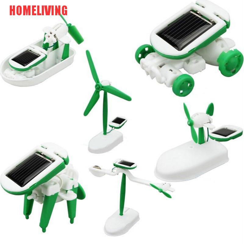 Rô Bốt Năng Lượng Mặt Trời 6 Trong 1 Sáng Tạo DIY 1X