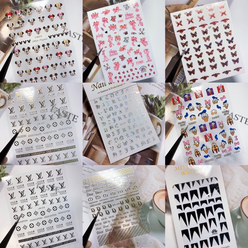 Stick dán móng - phụ kiện dán móng,hình dán móng làm nail