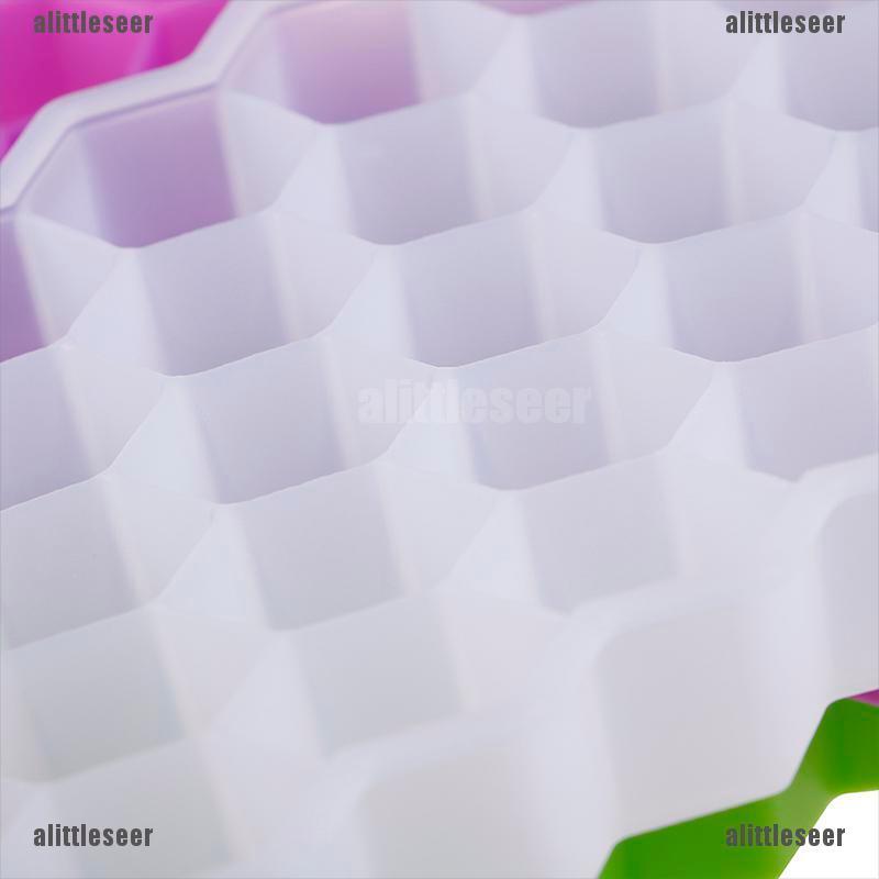 Khuôn Silicone Làm Đá 37 Ô Hình Tổ Ong Độc Đáo