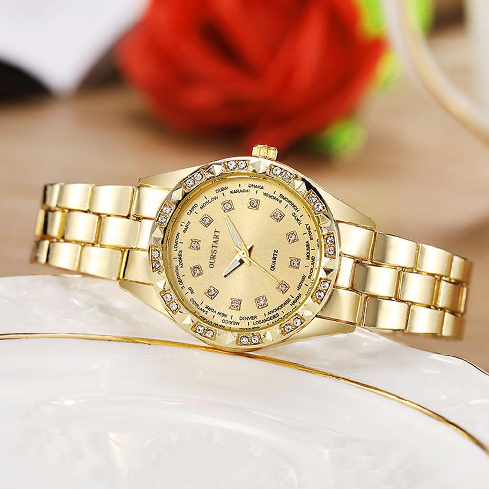 Đồng Hồ Đeo Tay Mặt Thép Thiết Kế Đơn Giản Thời Trang Cho Nữ|Đồng Hồ Đeo Tay Thời Trang