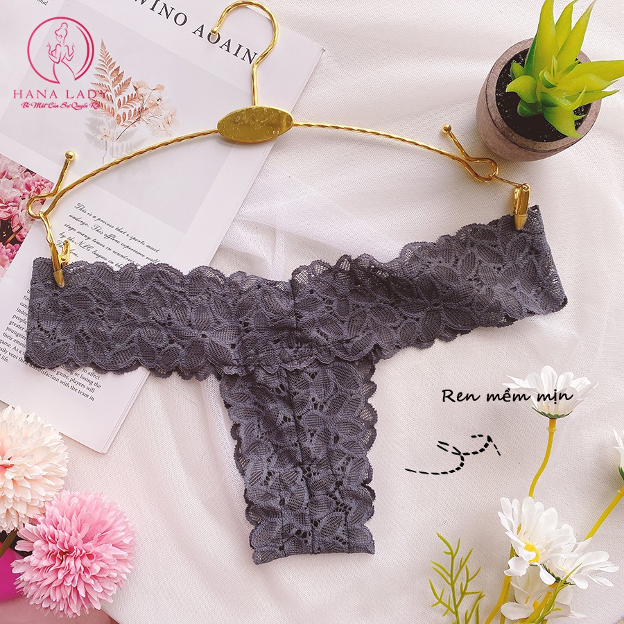 Quần lọt khe sexy, quần chip ren nữ chữ T quyến rũ gợi cảm siêu mềm mại LK076