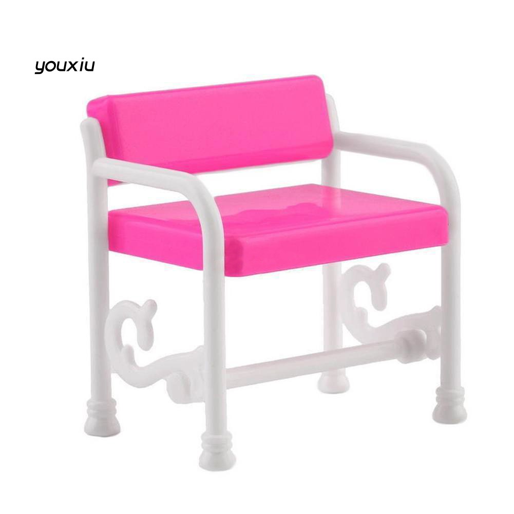 ♛YEWJ♛Dressing Table Chair Furniture Accessories Set for BJD Dolls Kids Toy House