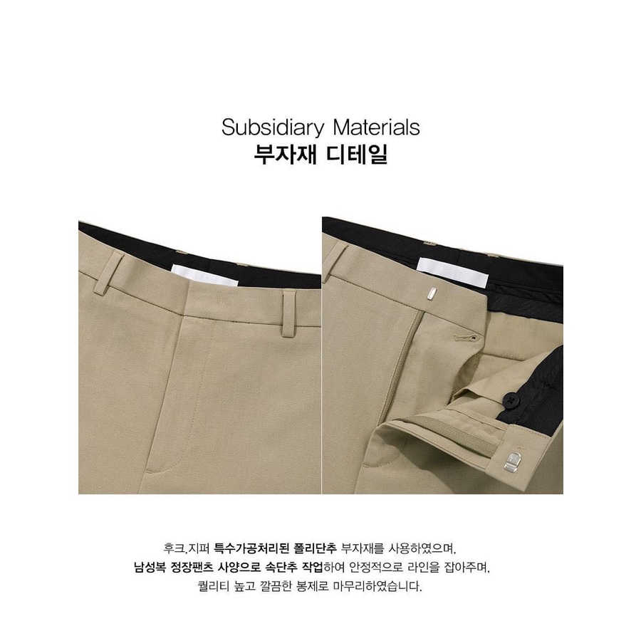 Quần âu dài PARTS Slim Crop Tapered xuất Hàn