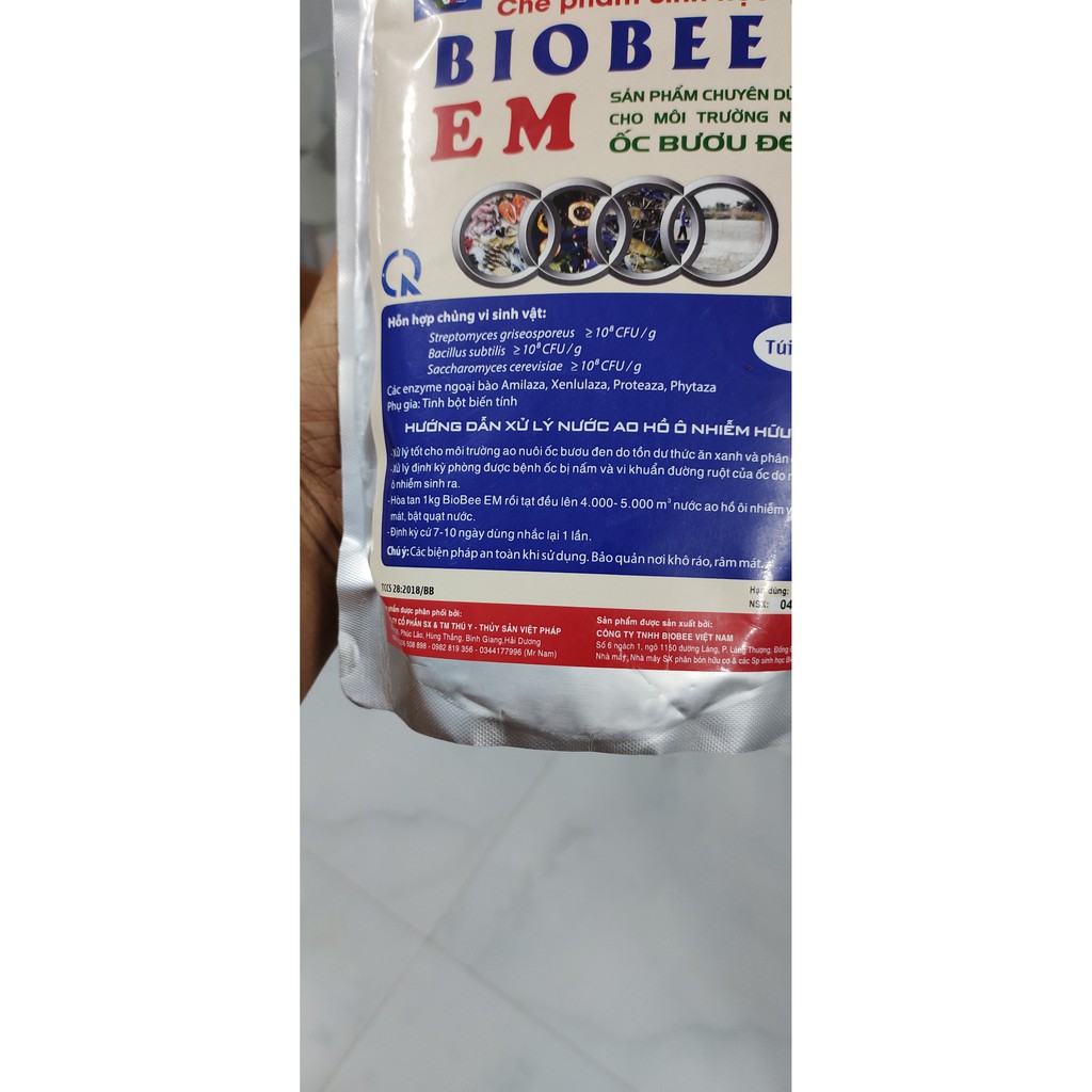 CHẾ PHẨM BIOBEE EM  XỬ LÝ NƯỚC LÀM TRONG SẠCH GIẢM LƯỢNG BÙN ĐÁY DƯỚI AO CHO MÔI TRƯỜNG NUÔI THỦY SẢN