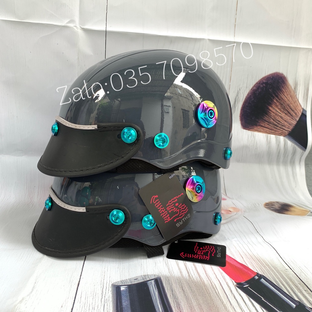 Nón bảo hiểm nano gù titan có lỗ thông gió phù hợp với mọi người