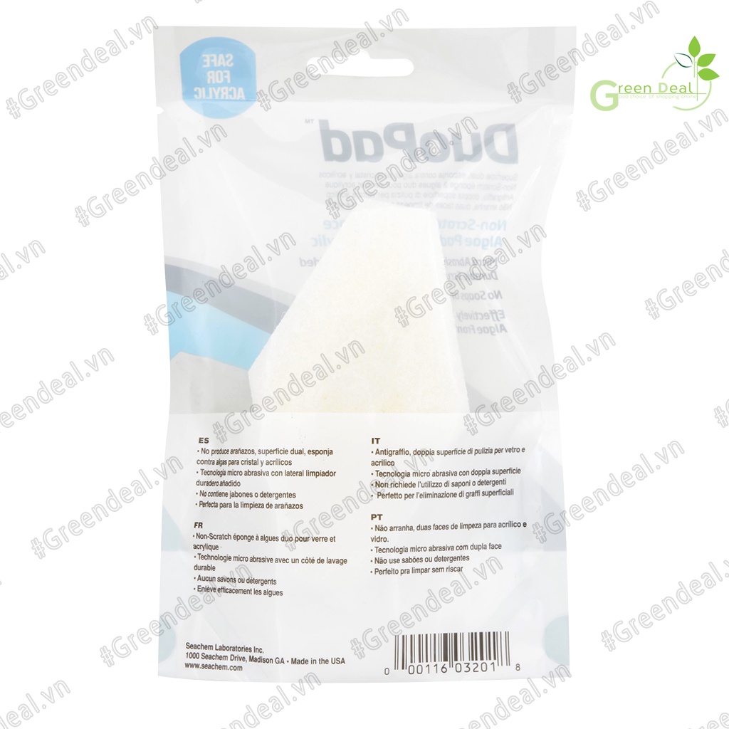 SEACHEM - DouPad | Tấm mút chà rêu tảo bám kính hồ cá thủy sinh, hồ cá biển