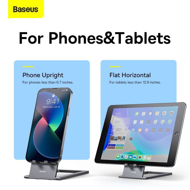 Giá đỡ Baseus bằng kim loại để bàn thích hợp với iPad Pro 2021 2020 iPhone máy tính bảng Notebook
