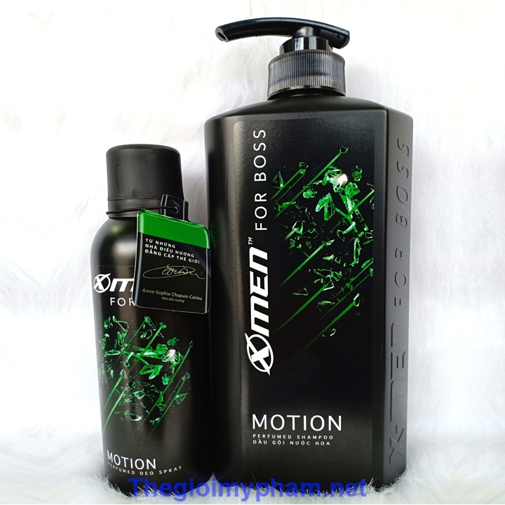 Combo Gội X-Men For Boss Motion 650g + Xịt X-Men For Boss Motion 150ml