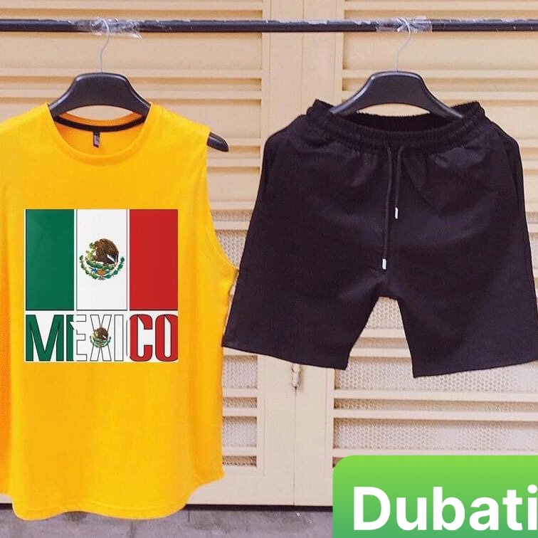 SET BỘ BA LỖ THỂ THAO MEXICO, ĐỒ BỘ THỂ THAO NAM VẢI LỤA SIÊU THOÁNG MÁT CAO CẤP - DUBATI FASHION