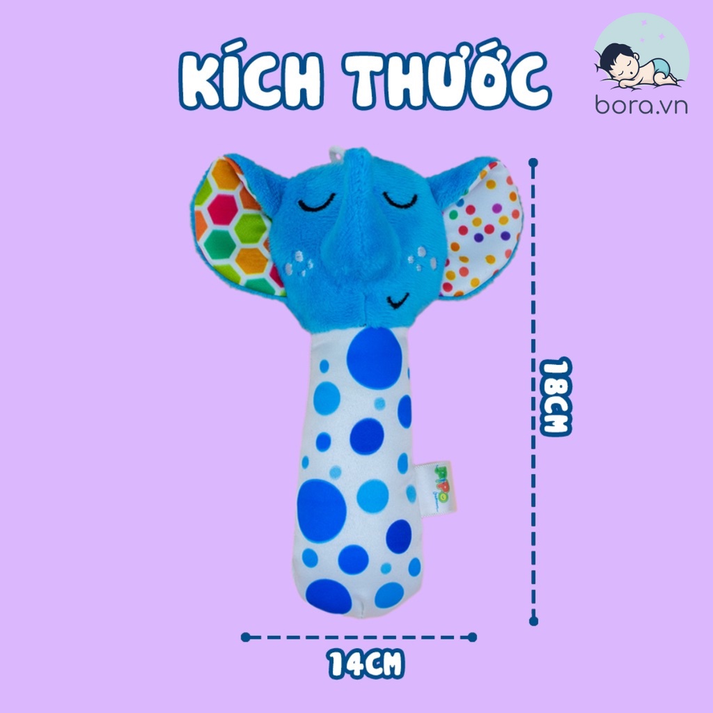 Lục lạc vải cầm tay, treo nôi cho bé