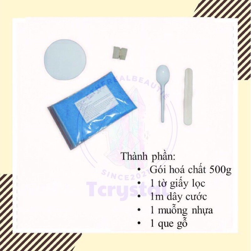 Combo - CuSO4 - nuôi tinh thể Đồng Sunfat + hướng dẫn