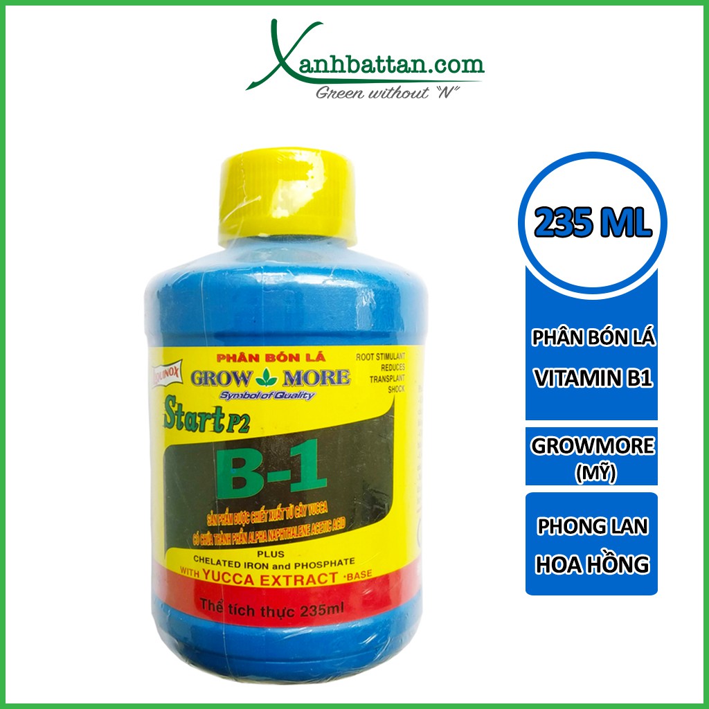 Chế phẩm vitamin B1 cho lan GROWMORE 235 ml