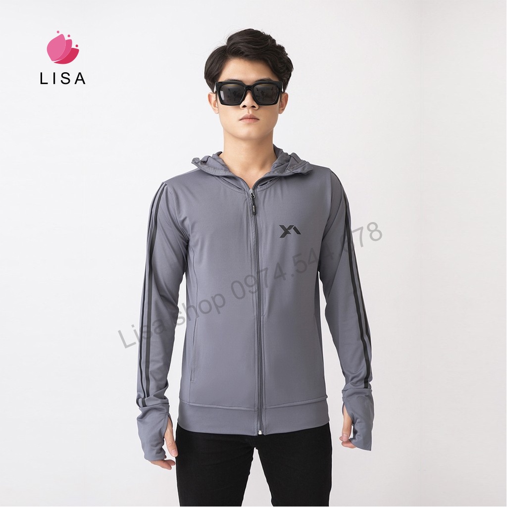 Áo khoác chống nắng thời trang thể thao nam cao cấp vải thông hơi làm mát, UPF 50+, Lisa M45