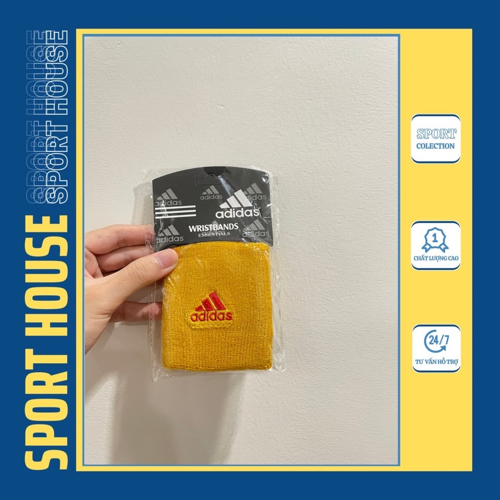 Băng đô cổ tay thể thao Wristband Adidas, băng cổ tay thấm hút mồ hôi