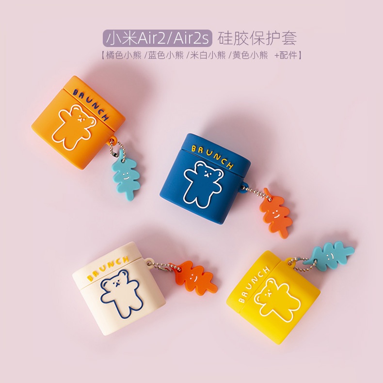 Vỏ Bảo Vệ Hộp Sạc Tai Nghe XIAOMI Air 2/Air 2S Chống Rơi Họa Tiết Hoạt Hình Dễ Thương