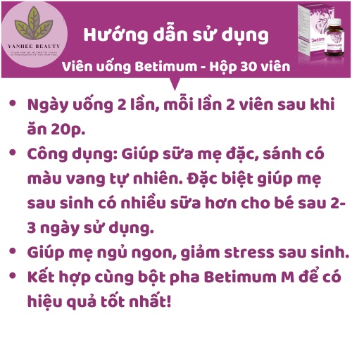 ❤️ ❤️ Lợi sữa Betimum cỏ cà ri Fenugreek giúp kích sữa tăng tiết sữa giúp mẹ ngủ ngon giảm stress sau sinh