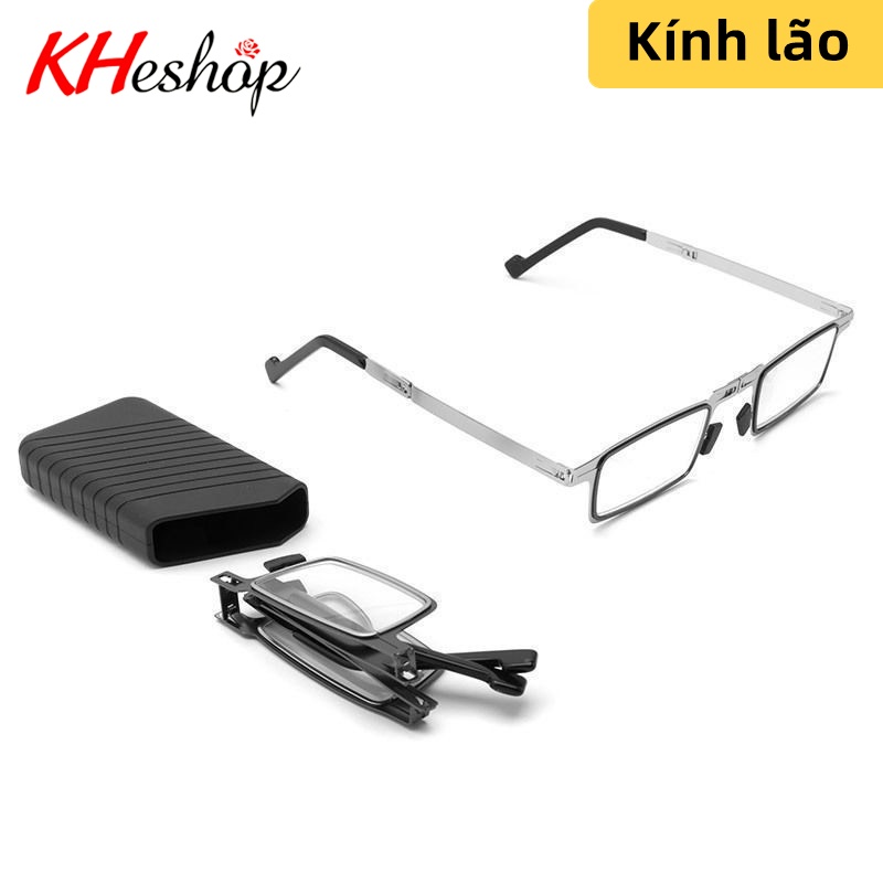 [Giảm Sốc] Kính lão- làng chống ánh sáng xanh bảo vệ mắt, Gập nhỏ gọn kèm túi Kim loại siêu nhẹ mã Y827