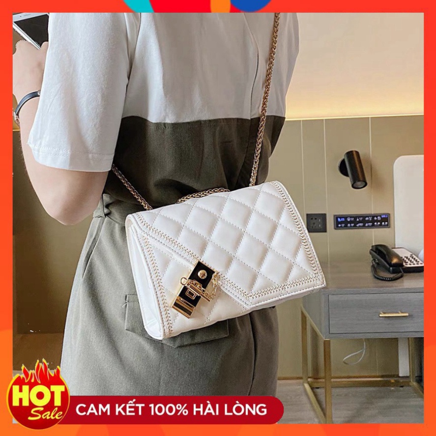 Hàng loại 1 Túi xách nữ  TE17  Túi đeo chéo Hàn Quốc 3 ngăn , Xích Đồng Chống Cướp Trộm