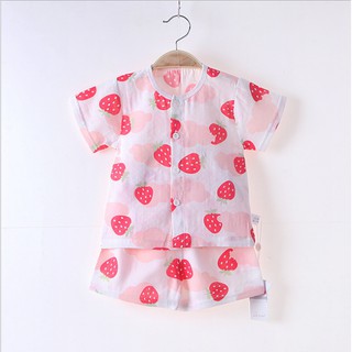 Bộ mặc nhà vải xô Nhật 100% cotton cực xinh yêu cho các bé