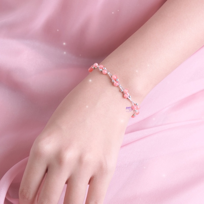 Vòng Tay Embrace Đá Đào Hoa Mini SP005530 Gypsy.lala