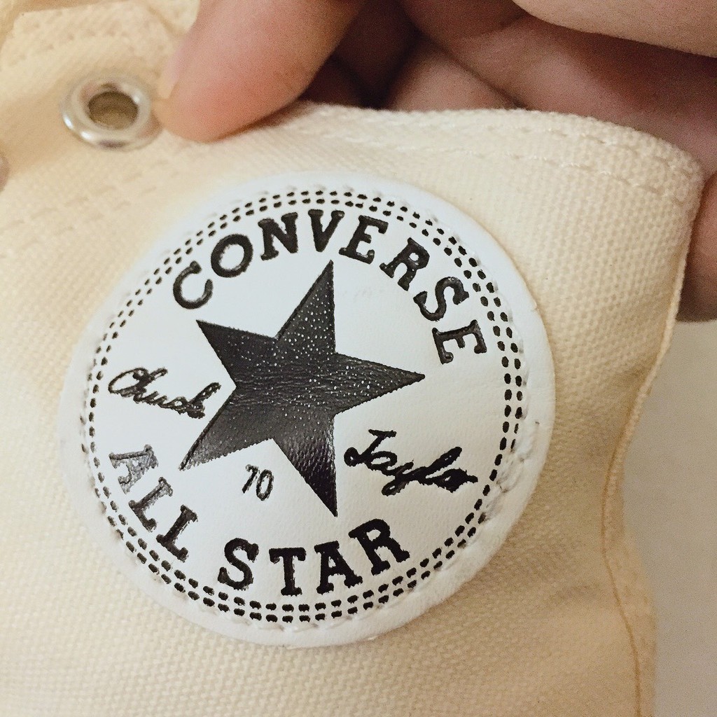 Giày thể thao nam nữ 1970s cao cổ trắng kem, đế cao màu kem, mũi giày bóng | BigBuy360 - bigbuy360.vn