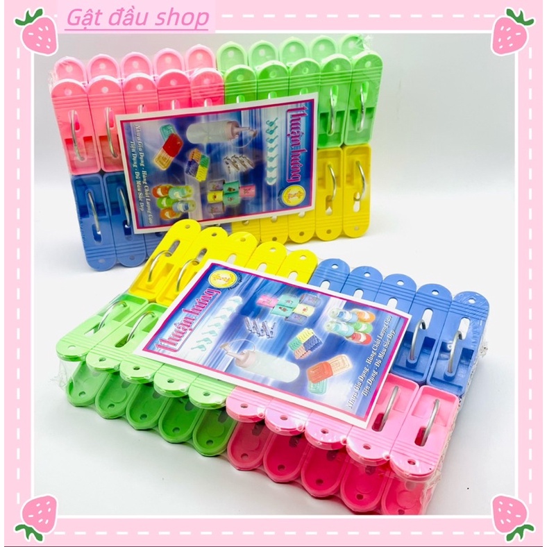 Kẹp Phơi Quần Áo Thuận Hưng Bằng Nhựa Tiện Lợi Nhiều Màu