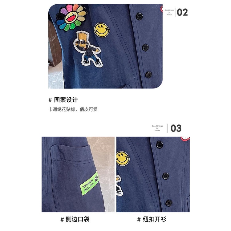 [Babycat] Hàng Có Sẵn Bán Chạy Bộ Áo Liền Quần Tay Ngắn In Hình Hoa Cúc Nhỏ Phong Cách Hàn Nhật Nhật Bản Dành Cho Bé