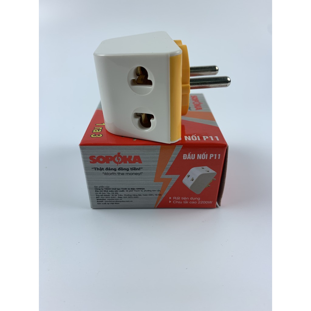 Đầu nối 1 ra 3 Sopoka P11 chịu tải 2200W