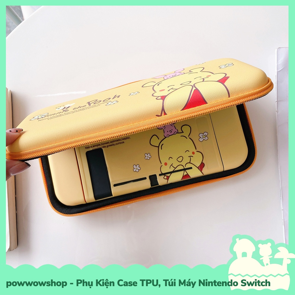 [Sẵn VN - Hỏa Tốc] Set Phụ Kiện Case TPU Dẻo, Túi Đựng Máy Cho Máy Game Cầm Tay Nintendo Switch Cute Bear