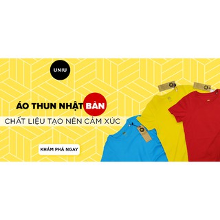 Áo thun trẻ em UNIU màu vàng