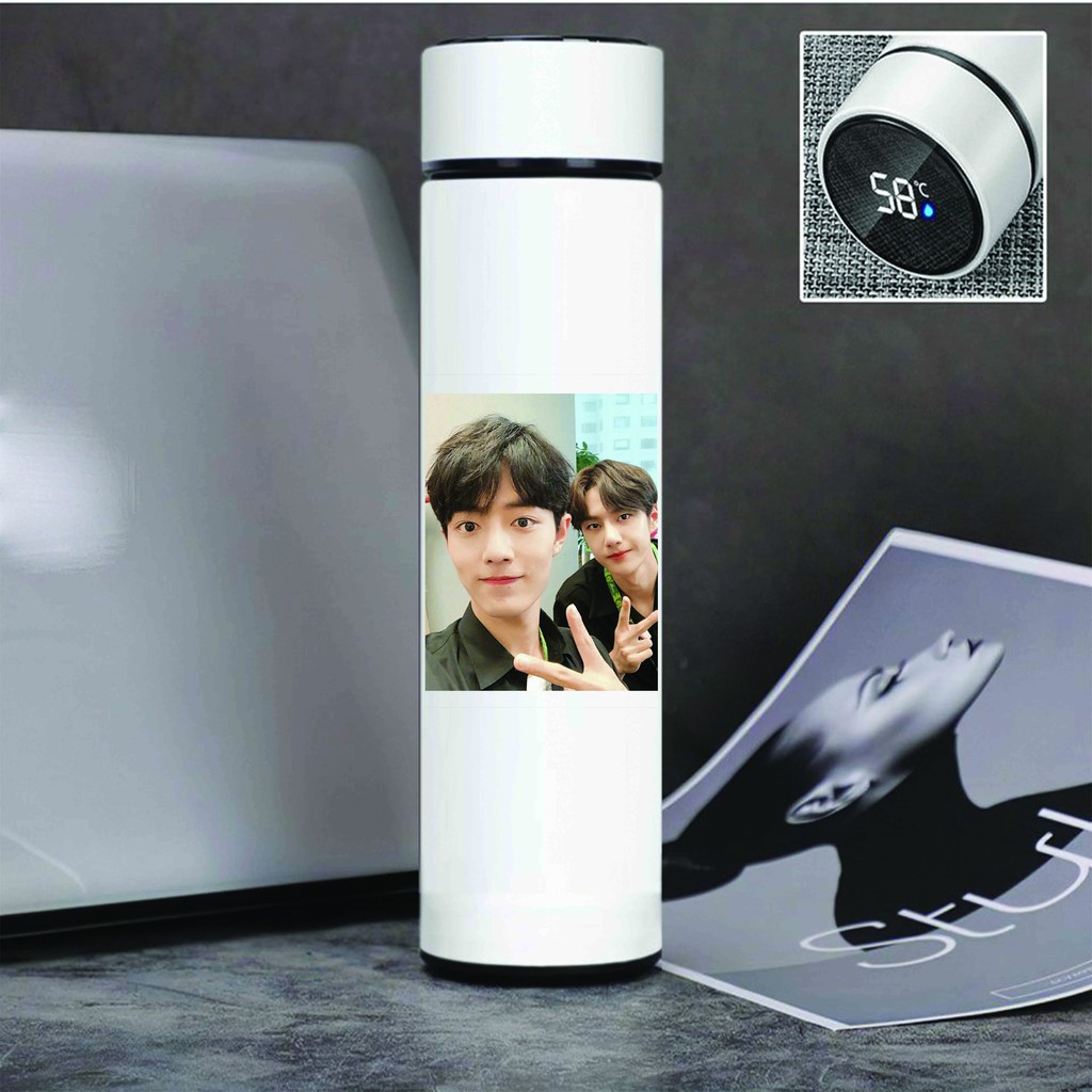 Bình Giữ Nhiệt in hình Trần Tình Lệnh Bác Quân Nhất Tiêu Vương Nhất Bác Tiêu Chiến Lõi INOX đựng nước tiện lợi xinh xắn