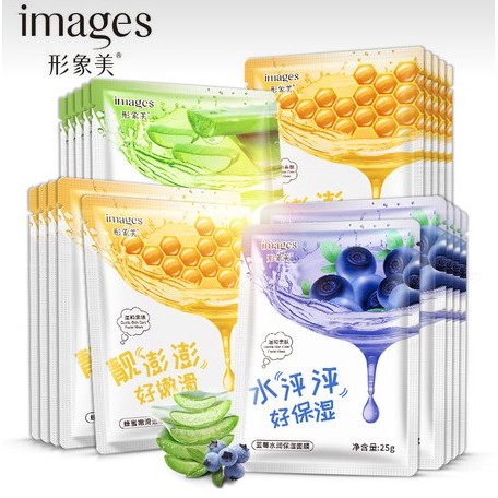 Mặt Nạ Trái Cây images Lô Hội, Nha Đam, Mật Ong, Việt Quất Trắng Da, Dưỡng Da Mụn Nội Địa Trung Chính Hãng mt89