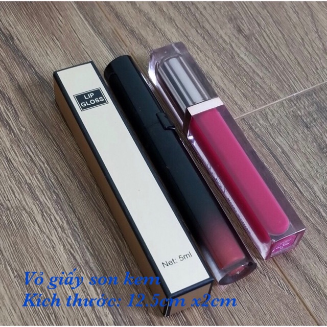 100 vỏ hộp giấy son kem