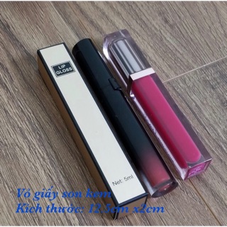 100 vỏ hộp giấy son kem