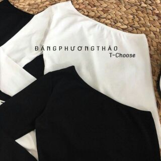 Áo lệch vai 1 mất 1 còn