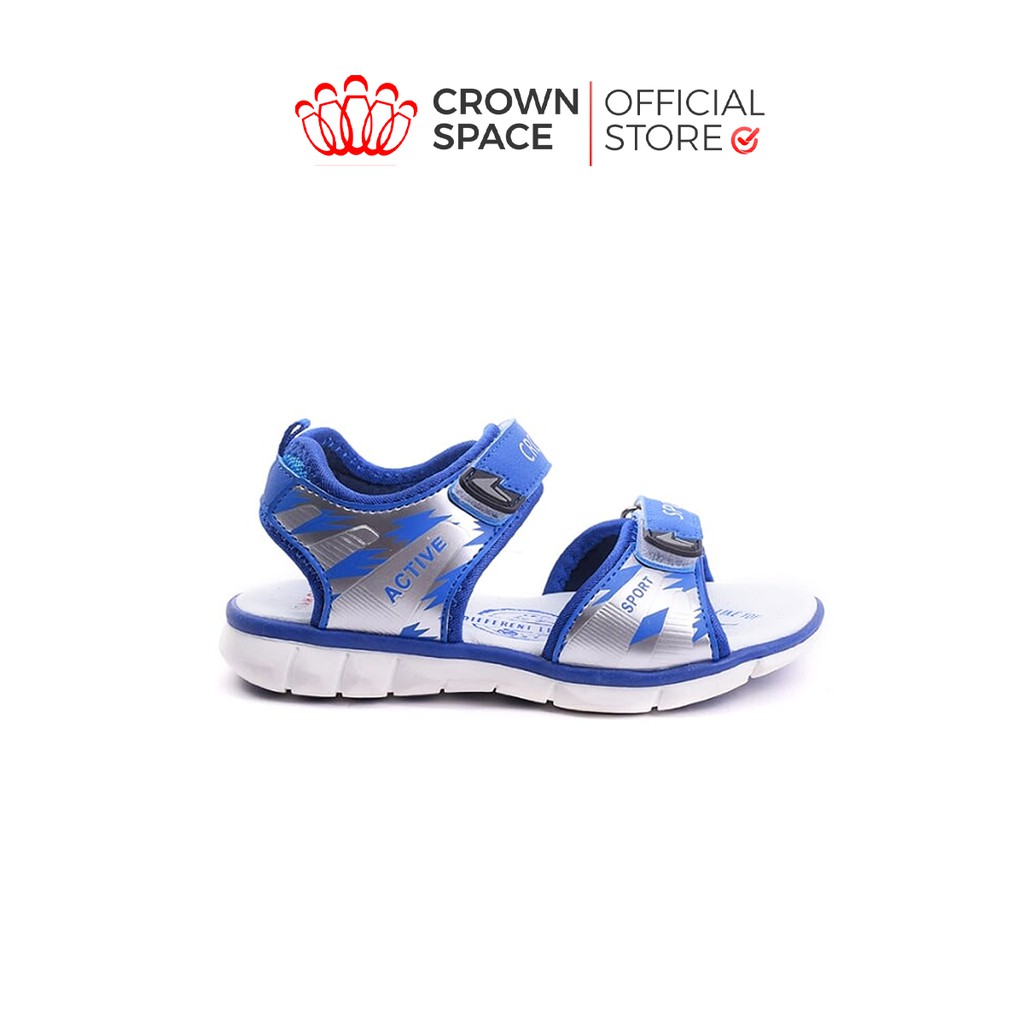 Dép Quai Hậu Bé Trai Crown UK Sandals Cao Cấp CRUK524 Nhẹ Êm Size 26-35/2-14 Tuổi