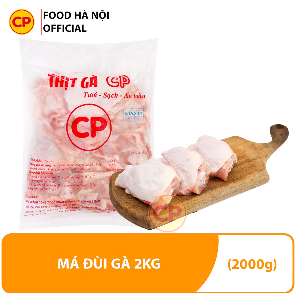 Má đùi gà tươi CP túi 2kg