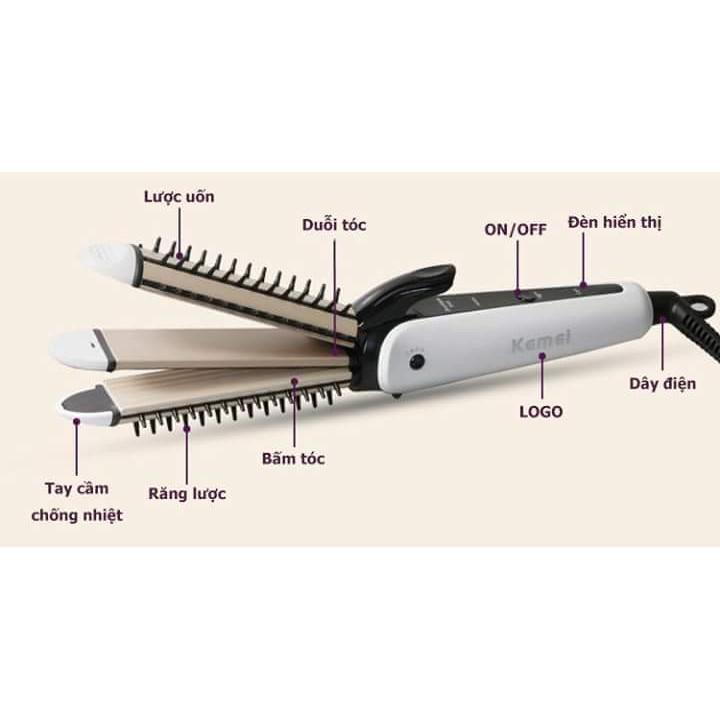 Máy làm tóc Nova 3 trong 1 (Lược điện Nova 3 in 1)   (có sẵn)